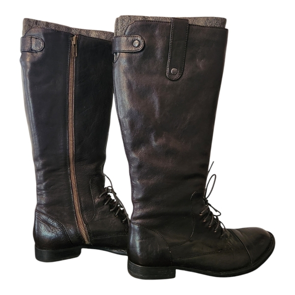 Born Crown Gilmore Tall Lace Up Boots Size 8.5 - Picture 1 of 5